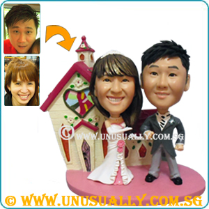 Custom 3D Sweet Wedding Couple Figurines